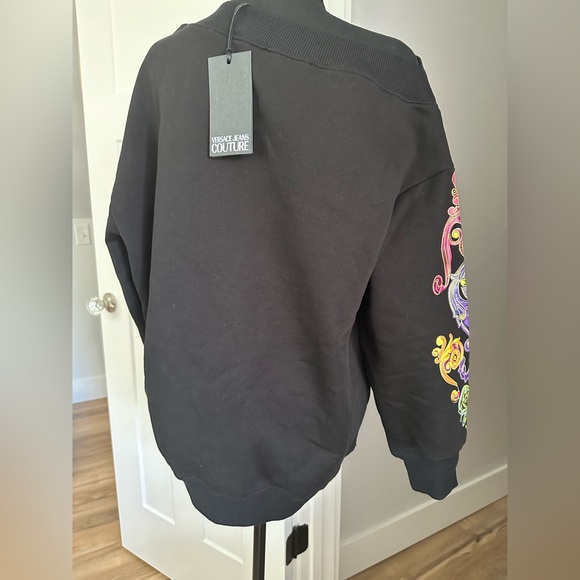 Versace jeans couture women’s Oversized logo print Sweatshirt SizeS - Picture 11 of 15